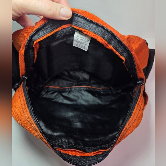 Vintage 90\'s Jansport Orange And Black Hiking Fanny Pack main image 6